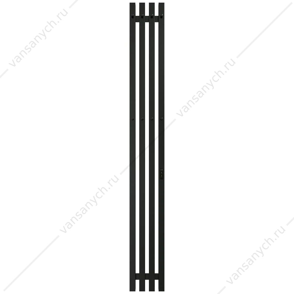 УТ000034476 Полотенцесушитель 18х150 электрический 190Вт Grois QUARTET GR-125 П2 black mat R GROIS (Россия) купить в Тюмени (Ван Саныч™)